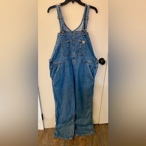Carhartt Jean Bib Overall | Lightwash Denim | Women’s XL
